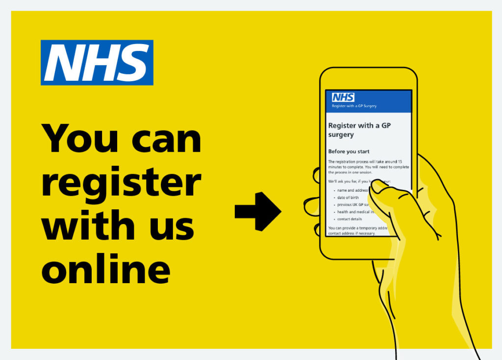 Register with us online Register with us online